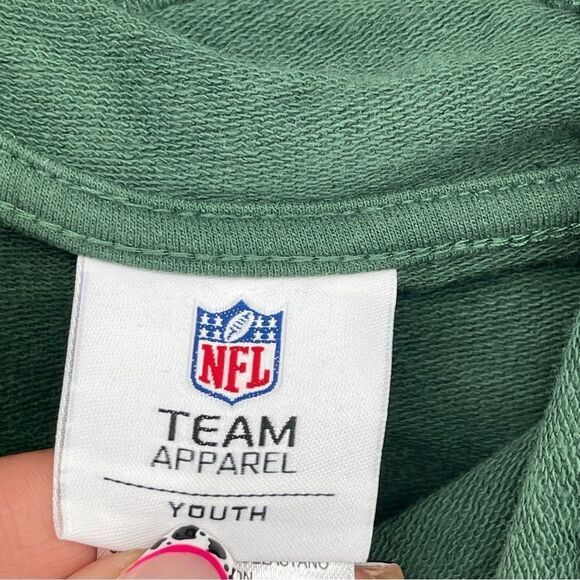 NFL Apparel Youth Green Bay Packers Green Yellow Pullover Hoodie XL 16/18 - Picture 10 of 13